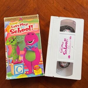 Barney Let's Play School VHS Tape